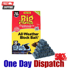 30 Blocks STV Big Cheese All-Weather Poison Bait Rat Mouse Mice Rodent Killer