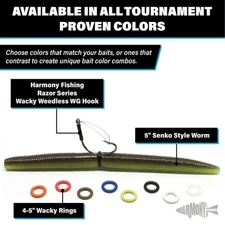 Wacky Rings (100pk) – O-Rings for Wacky Rigging Senkos/Worms/Soft Stickbaits