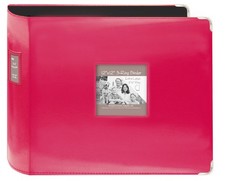 Pioneer T-12JF/12"X12" Jumbo Sewn Leatherette Metal Corner 3-Ring Binder Scra...