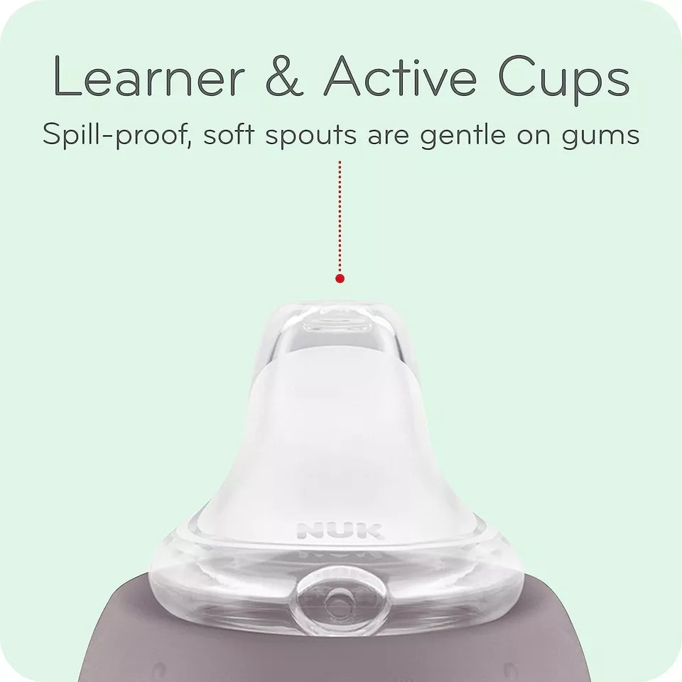 NUK Sesame Street Transition Bundle, Active Cup, Learner Cup, Pacifiers, 4 Piece - Image 4 of 4