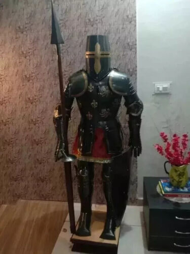 Medieval Suit Of Armor Wearable Crusader Costume Knight Full Body Armour Combat