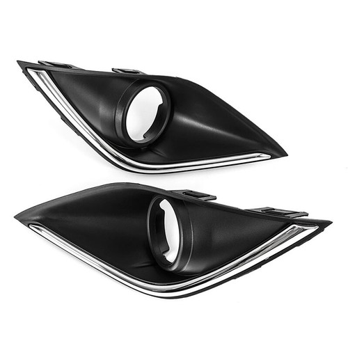 2 piezas bisel cubierta de luz para lámpara antiniebla delantera para Mitsubishi Outlander 2016-2019 - Imagen 6 de 10