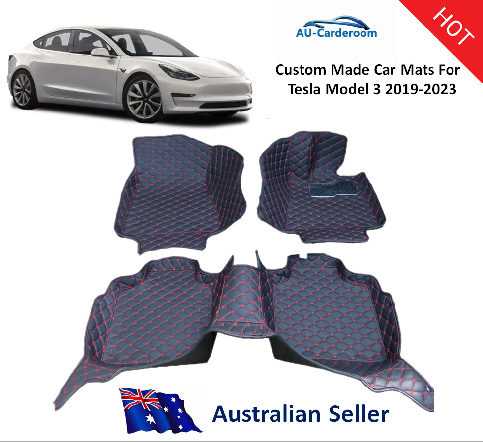 For Tesla Model 3 2019-2023 Premium 3D Custom Made Floor Mats/Carpets