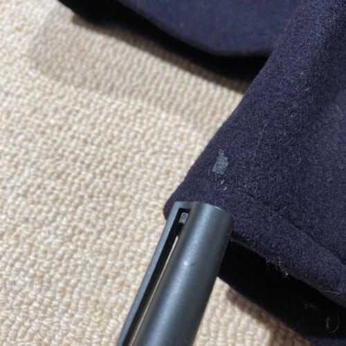 VINTAGE US Navy Pea Coat Mens 42 Medium* Blue 1960s Issued 100% Wool Overcoat - Picture 4 of 14