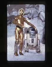 Star Wars Empire Strikes Back R2D2 C-3P0 Iconic Pose Original 35mm Transparency