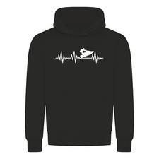 Herzschlag Wassermotorrad Kapuzenpullover - Boot Wasser Sport Jet Yacht Motor