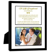 Thank You Wedding Gift For Grandparents - Mat Board With Poem And Photo Area ... on sale Thank You Wedding Gift For Grandparents - Mat Board With Poem And Photo Area ... on sale