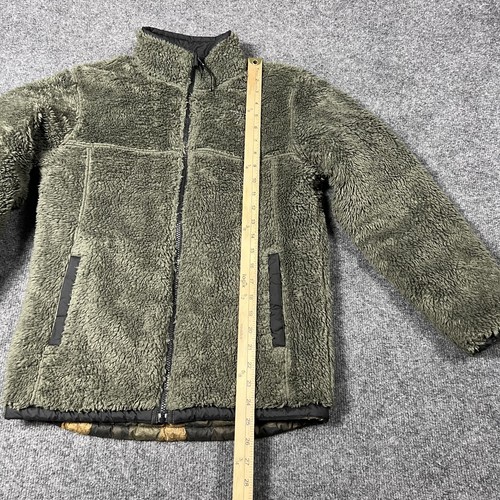 The North Face Jacket Youth Large 14/16 Green Camo Reversible Sherpa Puffer - Picture 10 of 13