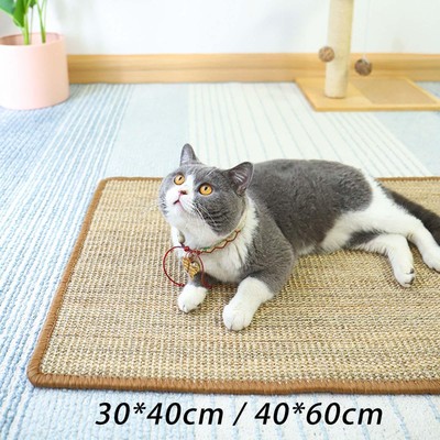 Haustier Katze Kratzer Sisal Matte Weich Bett Matte Teppich Katze Kratzpad zum Schleifen Kralle