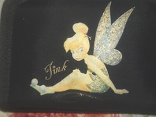Pre owned Vintage Rare Collectible Disney Tink Tinkerbell Black Wallet