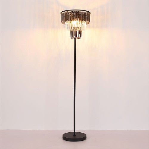 Piantana 3 Fiamma Cristallo Lampada Letto H 160 CM - Foto 10 di 11