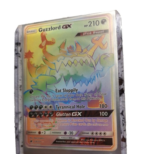 guzzlord gx pokemon card value Pokémon TCG - 63/111 - Sun & Moon - Crimson Invasion Ultra Rare NM/M GX (100) If your opponents Pokémon is Knocked Out by damage from this attack Guzzlord GX 63/111 Sm-Crimson Invasion