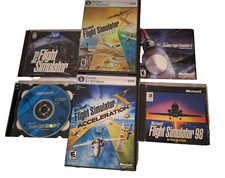 Vintage Flight Simulator Microsoft PC Games Lot of 6, Deluxe, Europe, Pacific