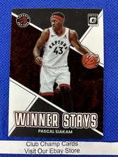 2022-23 #3 Pascal Siakam Donruss Optic Winner Stays Insert Raptors