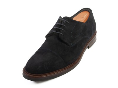 Hugo Boss Navy Blue Suede Cap Toe Derby Shoes Men\'s Size 9 CLASSIC_SOKO_KE | HUGO BOSS Men main image 3