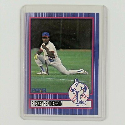 1991 Pepsi Set Break #3 RICKY HENDERSON Limited Promo Card Mint | eBay