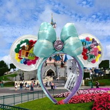 UP Grape Soda Cap Balloons Minnie Ear Disneyland Disney. Parks Ears Headband