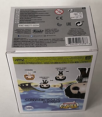 Johnny Depp Signed Edward Scissorhands #980 Edward In Dress Clothes Funko Pop Vinyl Figure Jsa Pristineauction.com
