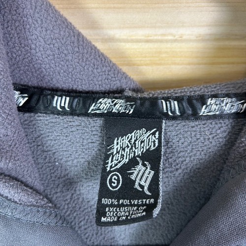 HART & HUNTINGTON Men's SZ Small Fleece Lined Full Zip Hoodie Gray Sweatshirt - Picture 2 of 7