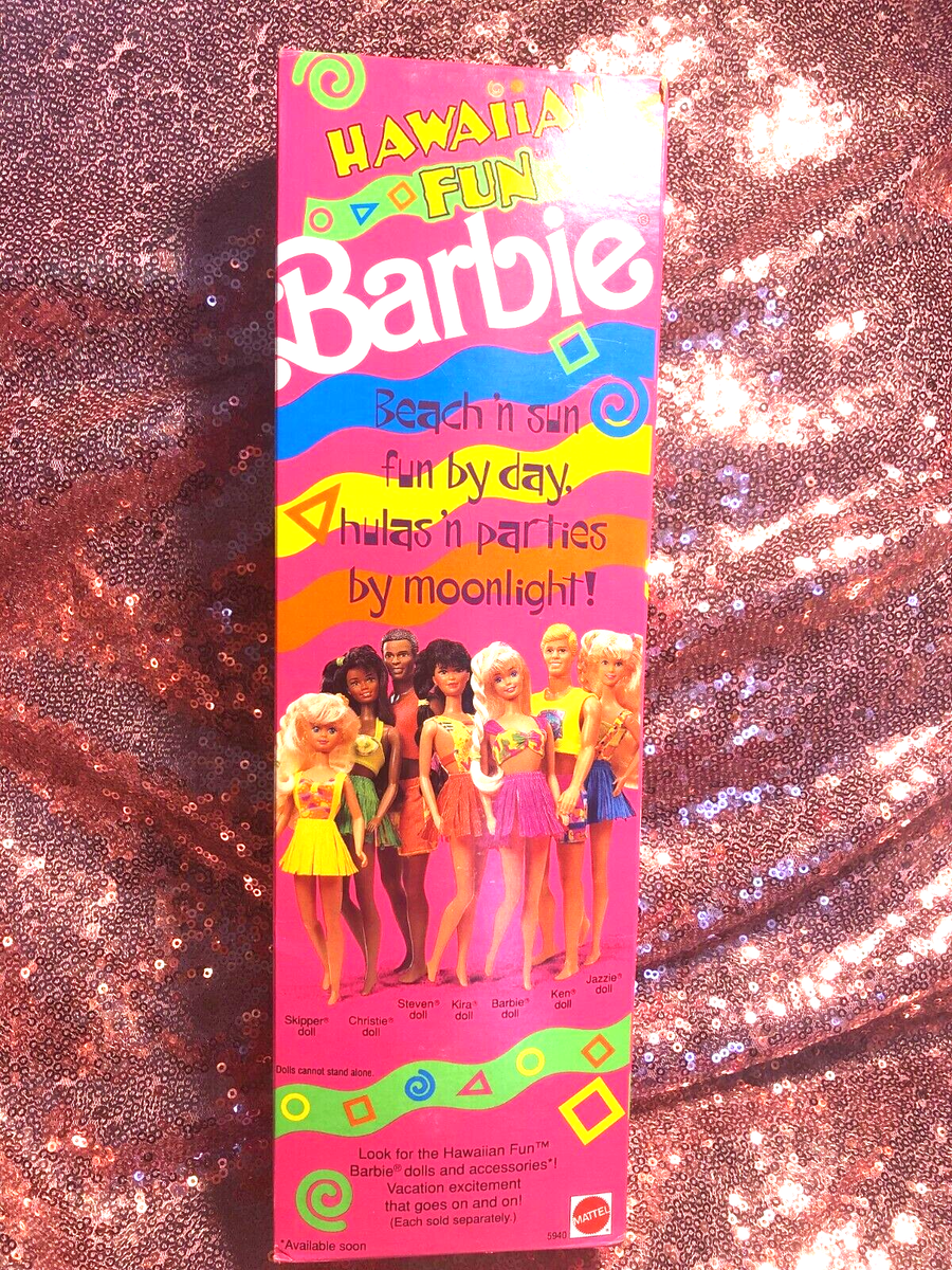 1990 VINTAGE Hawaiian Fun Ken Doll with Beach Gear By Mattel NRFB