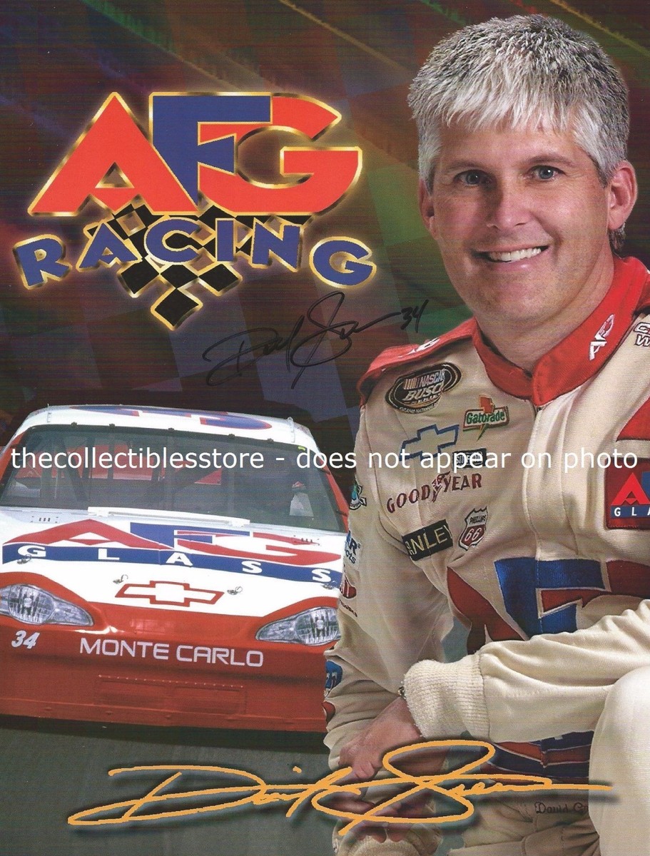 DAVID GREEN AUTOGRAPHED SIGNED #34 AFG GLASS CHEVY RACING NASCAR