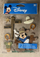 Jolee's Boutique Disney Scrapbooking Stickers Cowboy Mikey Mouse EK Success