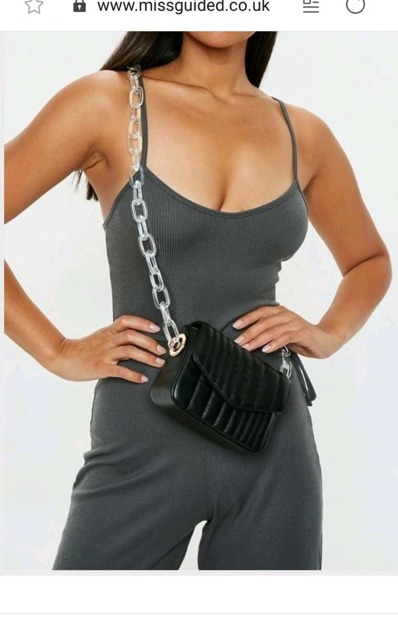 Missguided chain bag sale