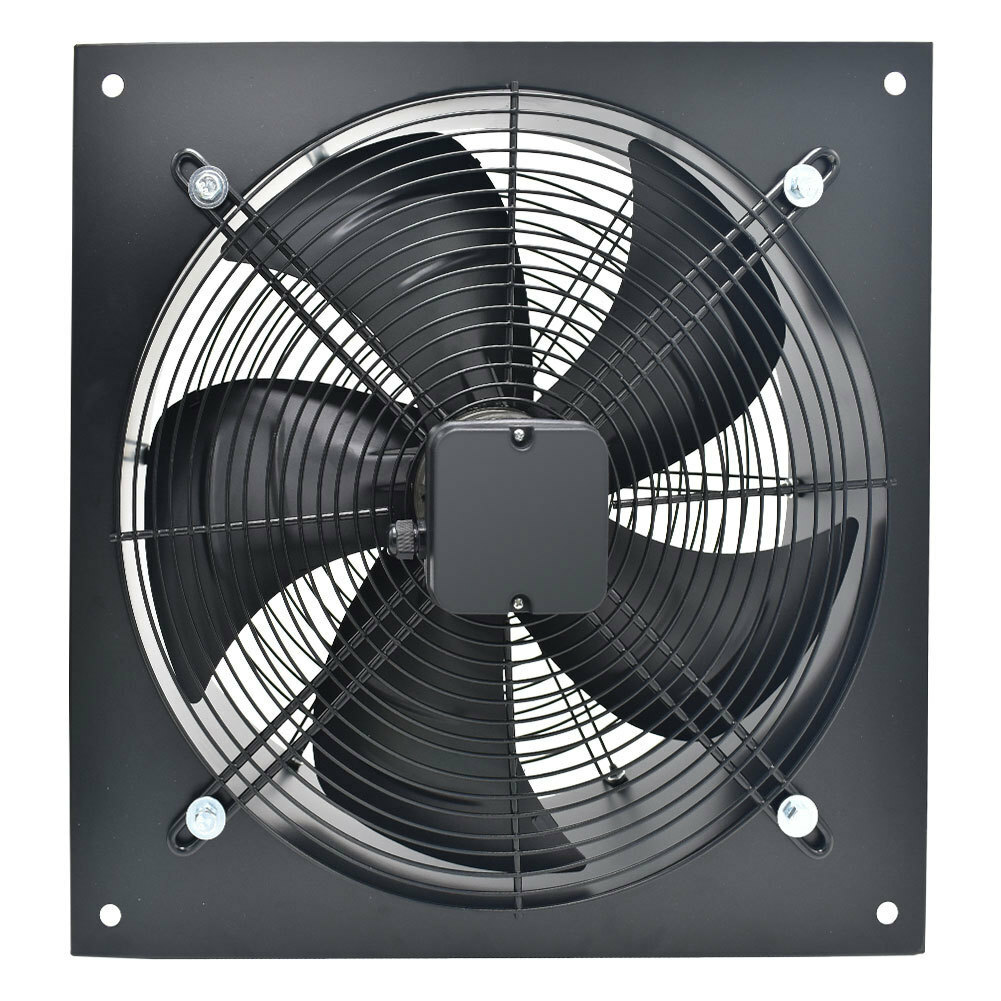 Industrial Wall Mounted Ventilation Extractors Metal Axial Exhaust Fan Low  Noise | eBay