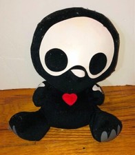 Jakks Pacific Skelanimals Black  Quackee The Duck  Skeleton Plush Stuffed Animal