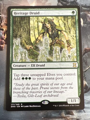 1x Heritage Druid Eternal Masters LP MTG Magic the Gathering x1 MKE