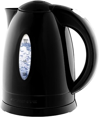 OVENTE KP72B 1.7L Electric Kettle Water Heater 1.7 Liter - BPA Free Fast Boiling