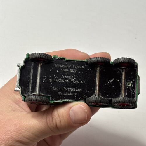 MATCHBOX LESNEY KING SIZE FODEN BREAKDOWN TRACTOR TOW TRUCK WRECKER Incomplete - Picture 5 of 12