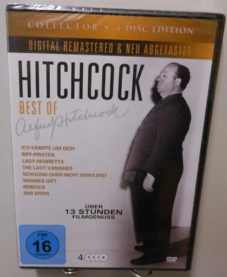 Alfred Hitchcock 4x DVD Best of Digital Remastered 8 Klassiker Fan Edition #T219 - Bild 1 von 2