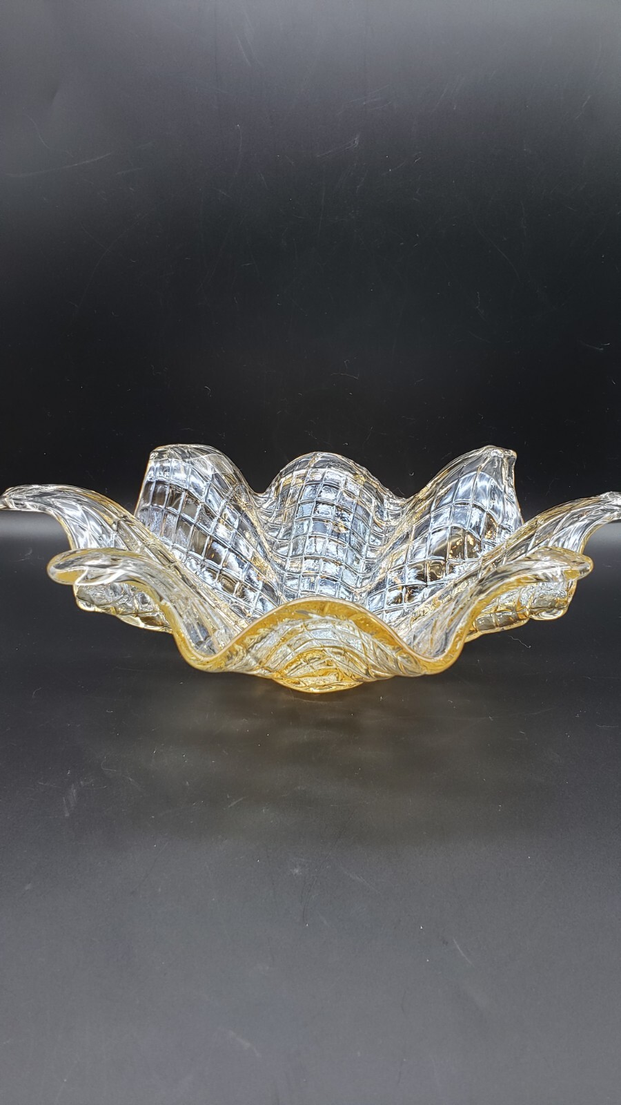 Vintage Murano Vetro Eseguito Murano Champagne 12