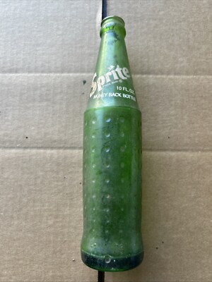 Vintage Sprite Bottle Glass Green