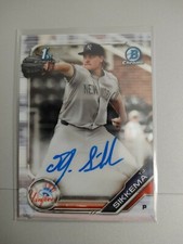 2019 Bowman Chrome Draft Autographs New York Yankees T.J. Sikkema