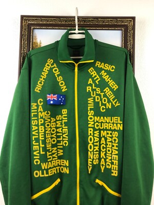 5点セット✨ アルマーニ セットアップ ダブル ピンズ ネクタイシャツ 緑 XL Vintage Adidas Australia Football Soccer Team Jacket Soccer Track