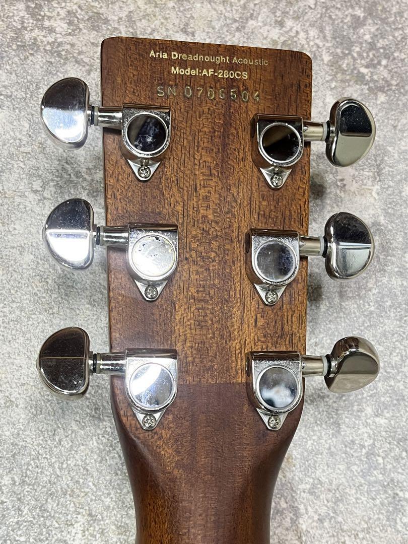 Acoustic Guitar Aria Dreadnought AF-280 Cherry Sunburst OOO
