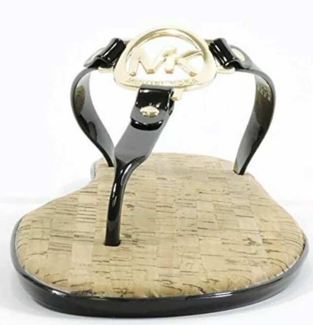 michael kors mk charm jelly flat sandals