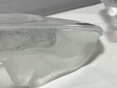 Royal Krona By Mats Johansson 2 Vintage Crystal Glass Lions - Picture 6 of 7