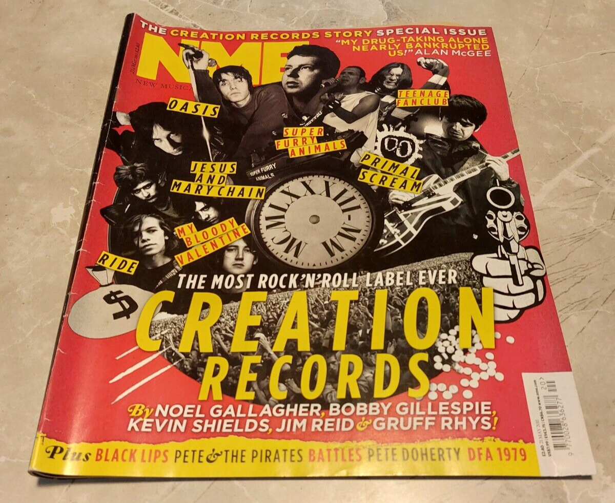 NME 21 MAY 2011 CREATION RECORDS , BLACK LIPS , THE PIRATES , PETE DOHERTY ....