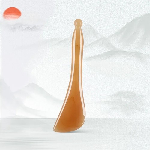 Face Lifting Guasha Resin Scraping Massage Facial Scraper Tool Eye SPA Plate Hot - Picture 30 of 34