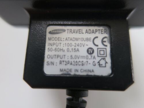 Samsung Mobile Phone UK Mains Adapter Charger ATADM10UBE 5.0v 700mA - Picture 4 of 4