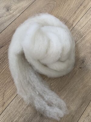 100g Of Natural Carded Wool Roving | eBay UK