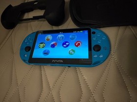 PS Vita Aqua Blue PCH-2000 ZA23 Console playstation Sony JAPAN F/S 64gb