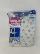 Vintage Toddlers Blanket Sleeper Pajamas Baby Size 1 Small 23-26 lbs NEW