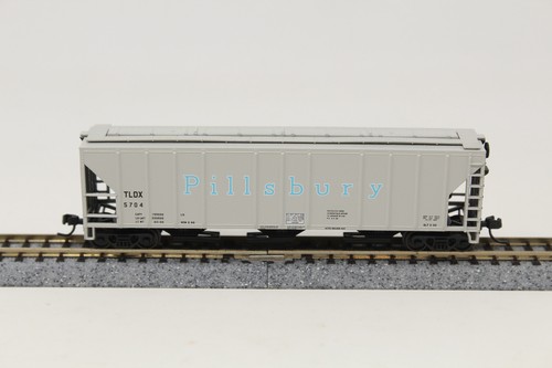 Tolva para cartelera escala N Atlas 50 006 795 3 bahías Pillsbury TLDX 5704 gris NUEVO | Condition: New