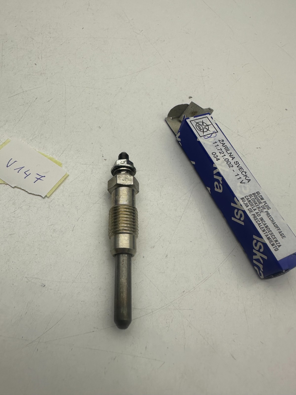 4x Glow plug 11721002 Iskra 11V Bmw E28 E30 E36 E34 E39 2.4 D TD 2.5 TD TDS