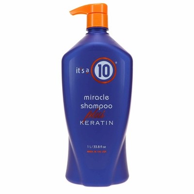 Miracle Shampoo Plus Keratin 33.8 Oz, Sulfate Free