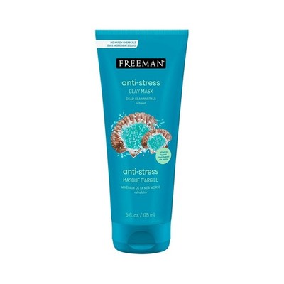 Freeman Anti-Stress Clay Facial Mask with Dead Sea Minerals, Balancing and